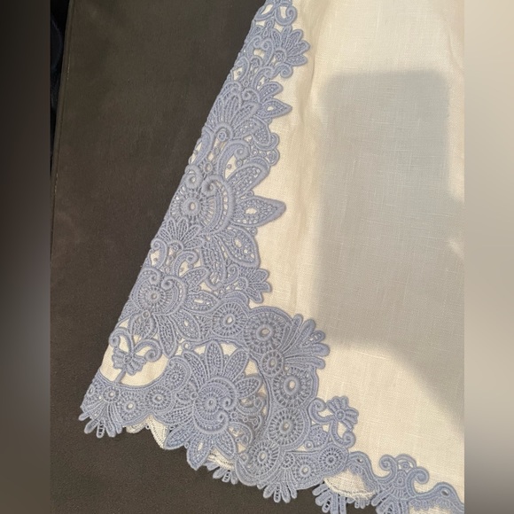 Zimmermann Raie Crochet Trim Linen Shorts SIZE AU 4 ( US 10 to 12) - Picture 4 of 12